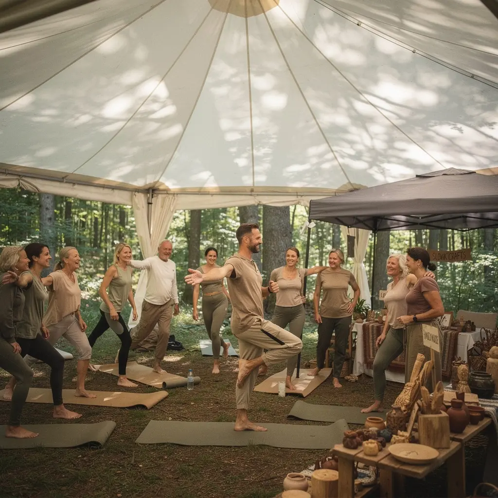 Záber na staršiu ženu, ktorá vykonáva cvičenie na zlepšenie flexibility.